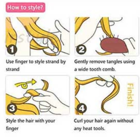 29″ 200G HIGH TEMP FIBER WAVY  BLONDE PONYTAIL - Picture 7 of 8